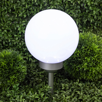 ЭРА Светильник уличный ERASF22-21 Шар на солнечных батареях садовый 20 см