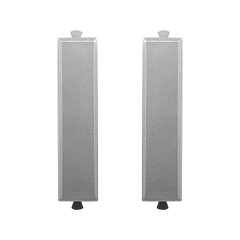 DKC Комплект модульных заглушек "Avanti", "Закаленная сталь", 0,5 модуля 2штуки