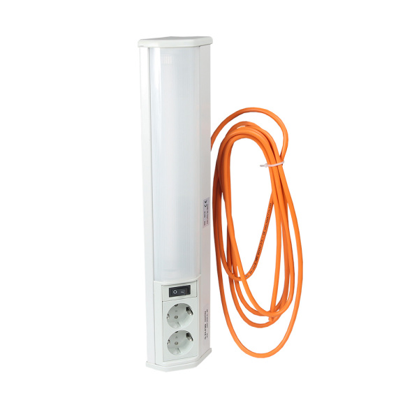 КЭАЗ Светильник люминисцентный 8 Вт, с 2-мя розетками, 220 В 306605