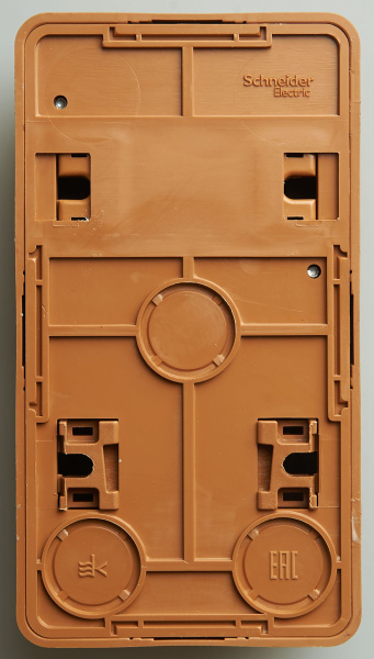 Купить Systeme Electric Этюд наруж Бук Блок: Розетка б/з + выключатель 2-клавишный