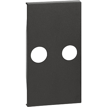 BT Living now Черный Лицевая панель для TV розеток с 2 отверстиями 2 мод KG25M2