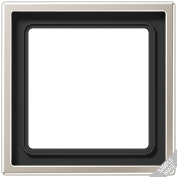 JUNG Рамка 4-кратная , благородная сталь, белая ES2984WW