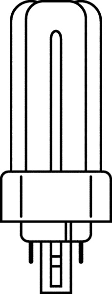 Купить Osram Лампа люминесцентная компактная DULUX T/E 42W/830 GX24Q 4050300425641