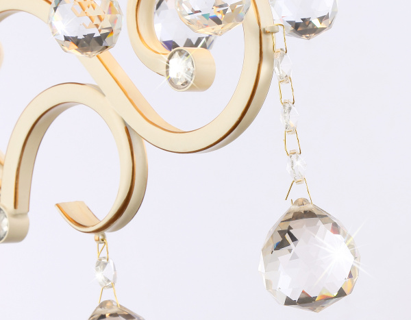 Купить Ambrella Настенный светильник с абажуром TR4562 BG/GD бежевый/золото E14 max 40W 385*130*250