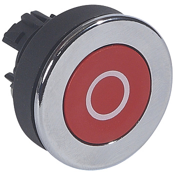 Legrand Osmoz Скрытая головка с утопленным толкателем ∅ 30 для компл. без подсв. IP 66 красный с маркеровкой ''O'' 023818