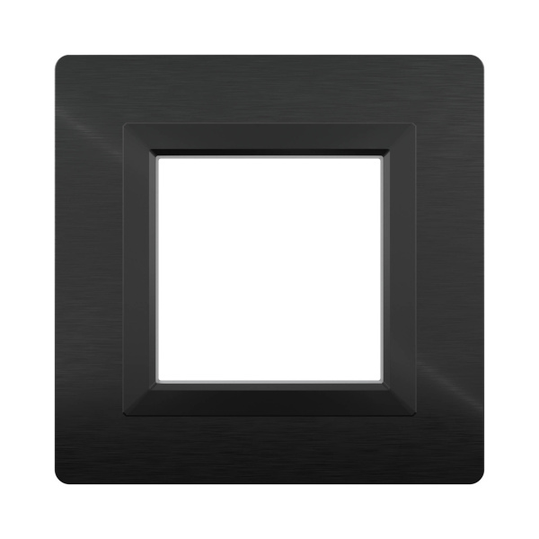 Купить DKC Рамка из алюминия, "Avanti", черная, 1 пост (2 мод.)