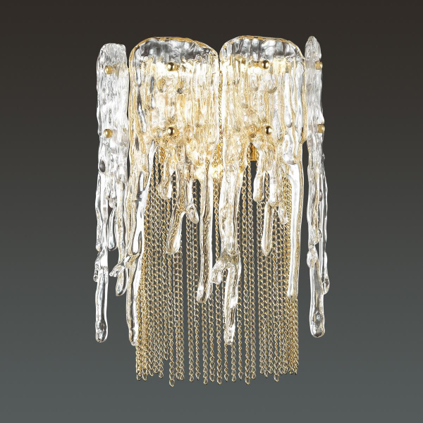 Купить Odeon Light 4634/1W ODL20 475 золото/стекло/металл.цепочки Бра E14 1*40W 220V BRITA