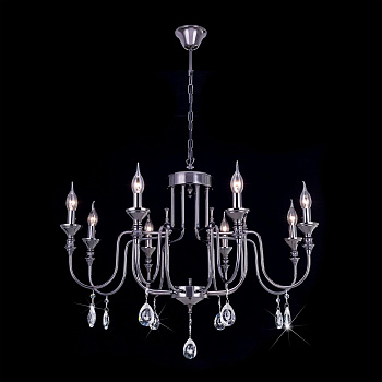 Citilux CL437184 Рига Черн.Хром Светильник Люстра