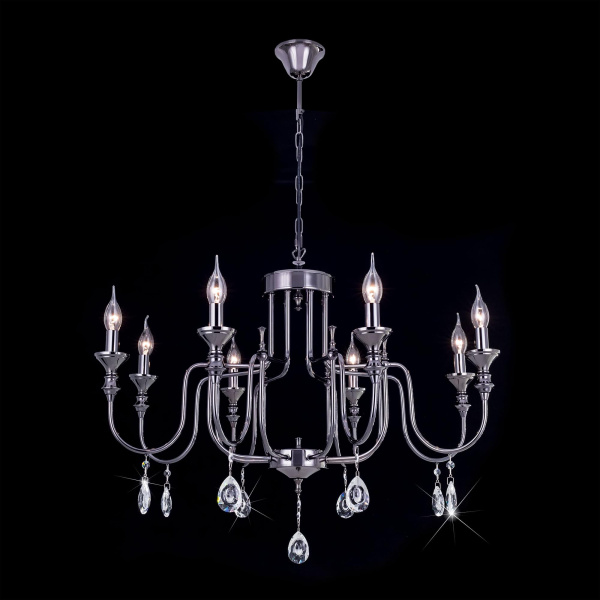 Citilux CL437184 Рига Черн.Хром Светильник Люстра