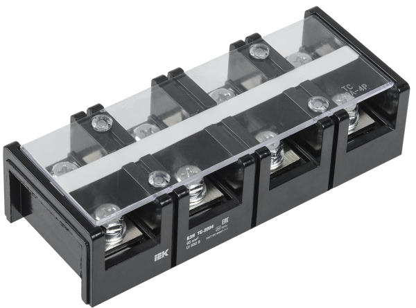 IEK Блок зажимов БЗН ТС-2004 95 мм2 200A 4 пары YZN42-04-095-K02