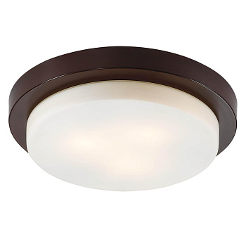 Odeon Light 2744/3C ODL15 792 венге/стекло Н/п светильник IP44 E14 3*40W 220V HOLGER