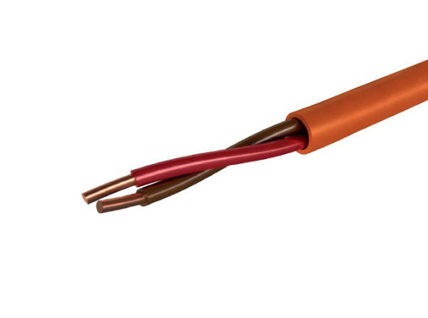 Кабель связи сигнальный медь КПСнг(А)-FRLS 2 скрут. оранжевый ГОСТ КПСнг(А)-FRLS 1*2*1