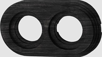 BIRONI Лизетта Бук Угольно-черный Рамка 2-ая (накладной монтаж) BF1-620-119