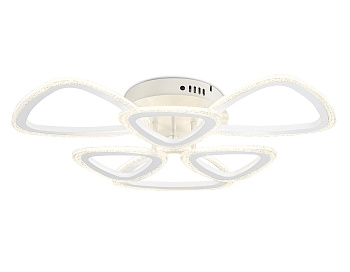 Ambrella Светильник потолочный светодиодный с пультом FA4512/3+3 WH белый 80W 4200K/3000K/6400K D640*120 (ПДУ ИК)