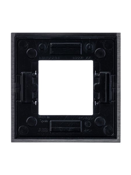 Купить ABB NIE Zenit Сталь Рамка 1-я 2 мод 2CLA227100N4001