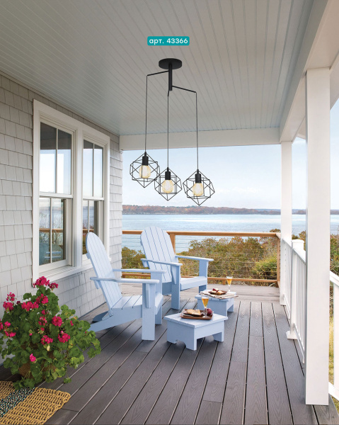 Купить Eglo 43366 Подвес STRAITON, 3X60W(E27), 650, сталь, черный