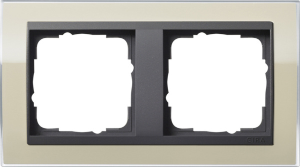 Gira Event Clear Песочный/Антрацит Рамка 2-ая 0212778