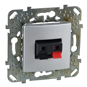 SE Unica Top Алюминий Аудиорозетка 1-ая MGU5.486.30ZD