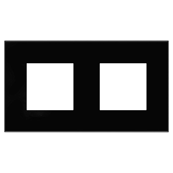 DKC Рамка "Avanti", "Черный квадрат", 2 поста (4 мод.)