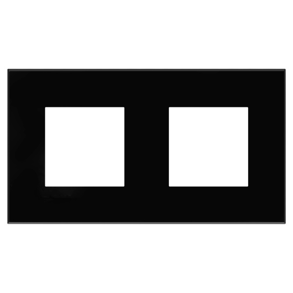 DKC Рамка "Avanti", "Черный квадрат", 2 поста (4 мод.)