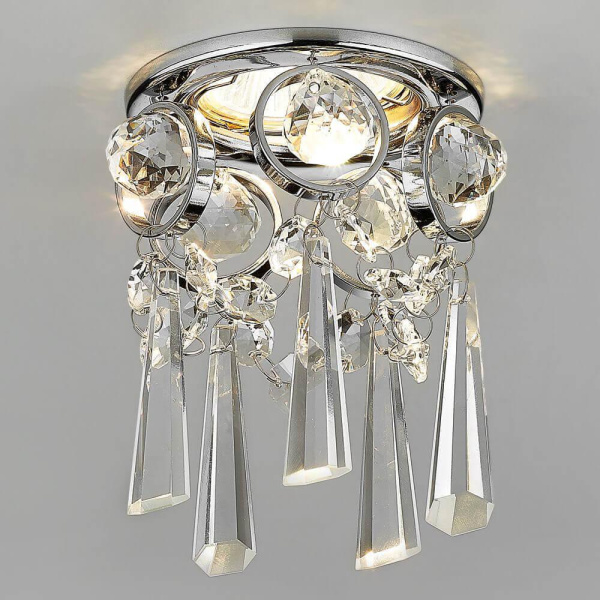 Купить Ambrella Встраиваемый точечный светильник K2222 CH/CL хром/прозрачный