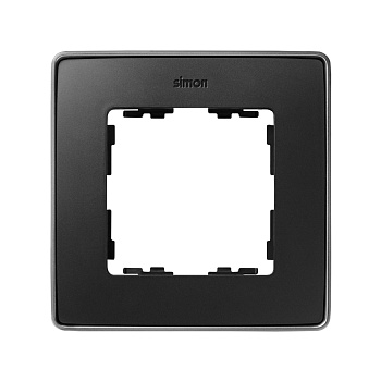 Simon 82 Detail Графит, основание Алюминий Рамка 1-ая 8201610-240