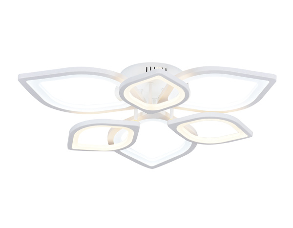 Ambrella Потолочный светодиодный светильник без пульта FA445/6 WH белый 87W 3000K/6400K 710*710*120 (Без ПДУ)