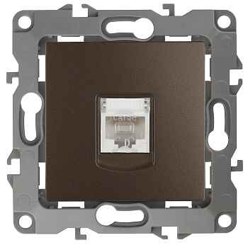 ЭРА 12-3107-13 Бронза Розетка информационная RJ45, IP20, 12