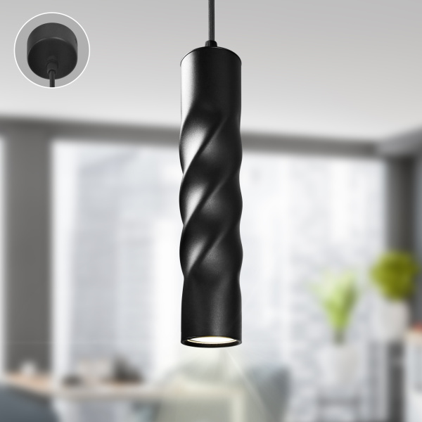 ЭРА Cветильник потолочный PL24 BK MR16 GU10 IP20 черный