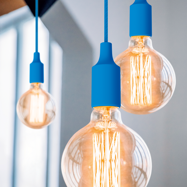 Купить Gauss Светильник подвесной PL014 голубой E27, 1 м, 1/40