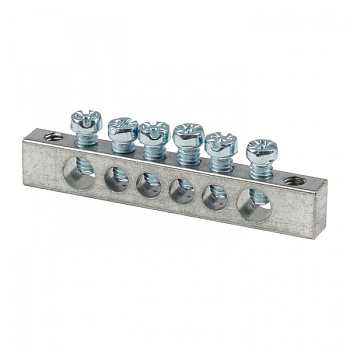 EKF PROxima Шина PEN "ноль-земля" (6x9мм) 6 отв. цинк крепеж по краям