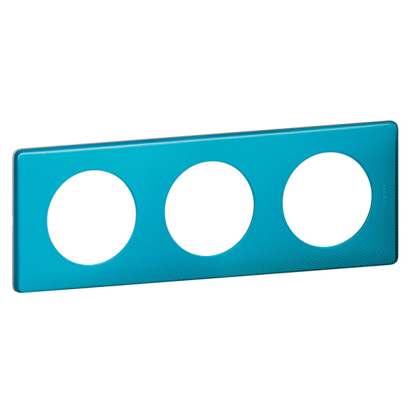 Купить Legrand Celiane2 Лазурный пунктум Рамка 3-ая (2+2+2 мод) 068773