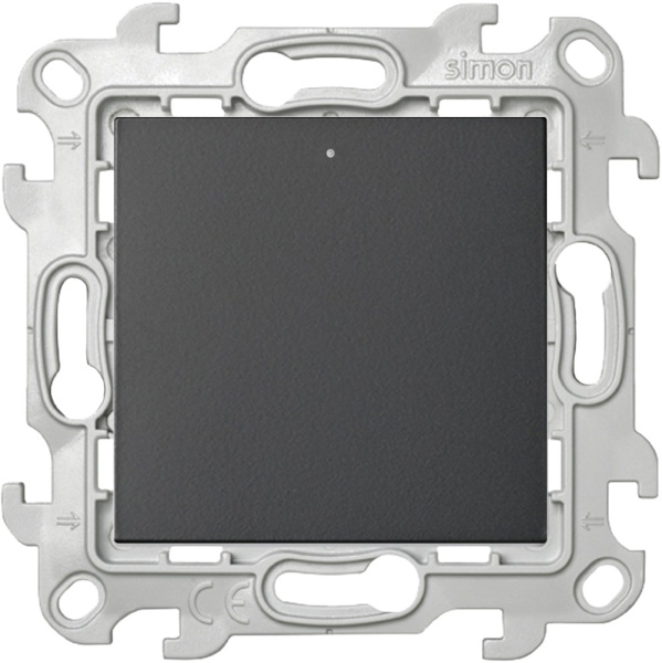 Купить Simon 24 Графит Одноклавишный переключатель с подсветкой 2450204-038