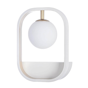 Maytoni Modern Avola Белый с Золотом Бра 1xG9 40W MOD431-WL-01-WG