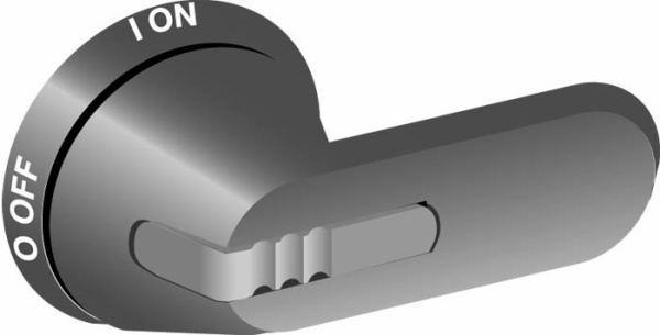 ABB Ручка управления OHG65J6 (серая) для управления через дверь руби льниками ОТ160..250 1SCA022380R9740