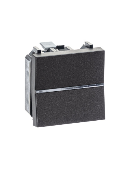 Купить ABB NIE Zenit Антрацит Выключатель 1-клавишный 2 мод 2CLA220100N1801