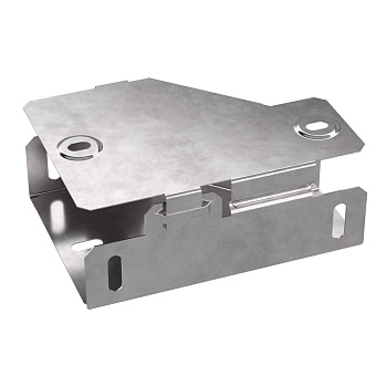 Промрукав Переходник левый с крышкой Стандарт 100х50х50 PR16.0563