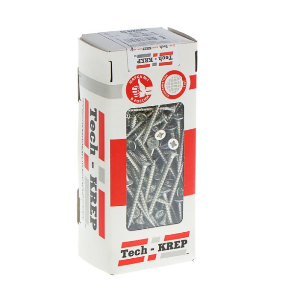 Купить Tech-Krep Саморезы универсальные  50х4,5 мм (200 шт)  оцинкованные - коробка с ок. Tech-Kr 102193