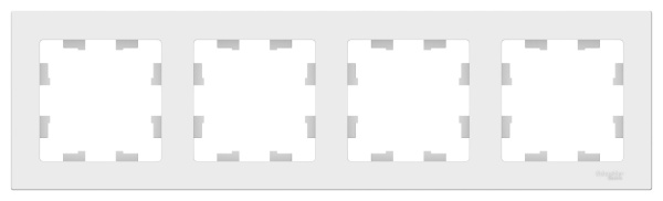 Купить Systeme Electric AtlasDesign Бел Рамка 4-ая, универсальная