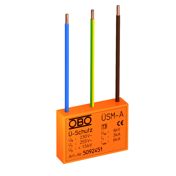 OBO Bettermann УЗИП для силовых сетей 1+NPE (Класс III), 255 В 5092451