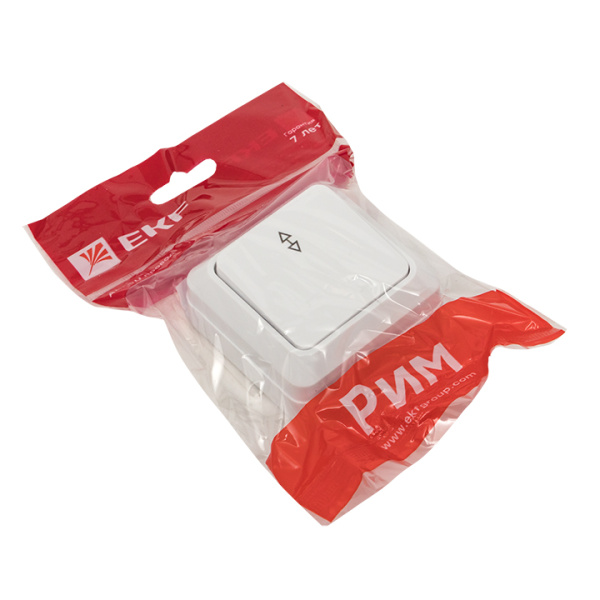 Купить EKF PROxima Рим Выключатель проходной 1-клавишный 10А белый