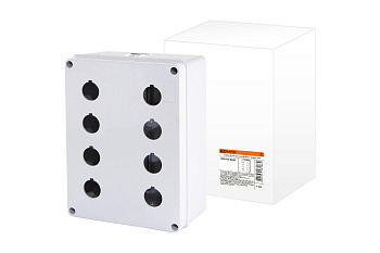 TDM Корпус КП204 для кнопок 8мест белый SQ0705-0020