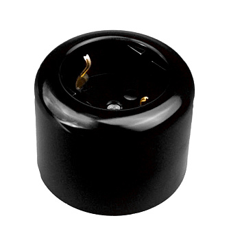 BIRONI Ришелье Пластик Черный Розетка с/з R1-101-23