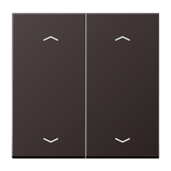 JUNG Клавиша для KNX кнопки, 2 группы с символами «стрелки» металл дарк AL102PD