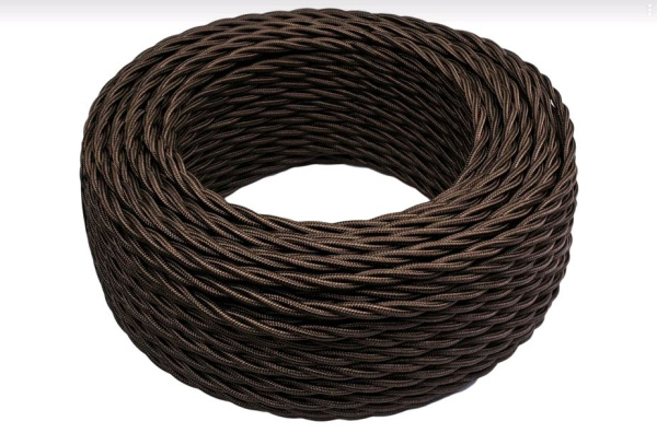 BIRONI Коричневый глянец Витой провод 3*2,5 150м B1-435-072-150