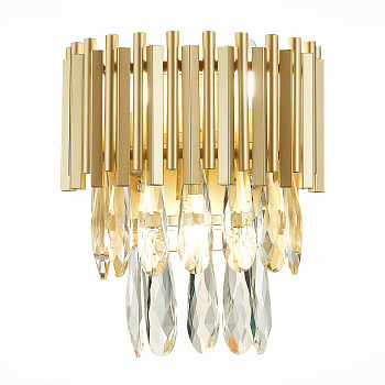 ST LUCE  SL1625.201.02 Бра шампань/шампань, прозрачный E14 2*40W