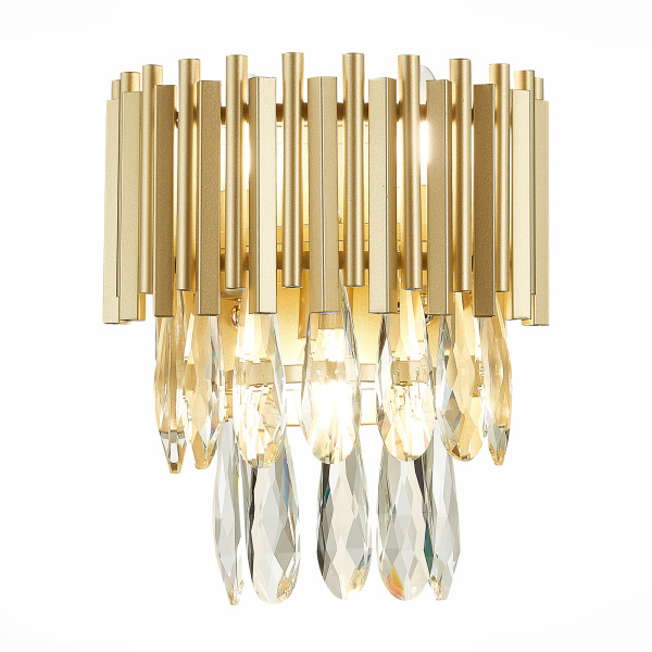 ST LUCE  SL1625.201.02 Бра шампань/шампань, прозрачный E14 2*40W