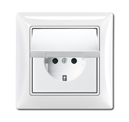 ABB BJB Basic 55 Бел Розетка с/з 16А 250В, IP44, в сборе 2CKA002018A1505