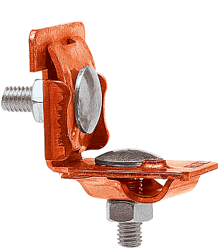 EZETEK Держатель проводника круглого 6-10 мм для фальца 0.7-8 мм, медь 91090