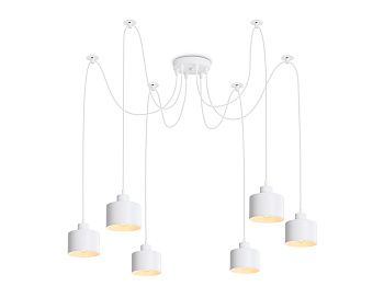Ambrella Подвесной светильник в стиле лофт TR8131/6 WH белый E27*6 max 40W D700*800